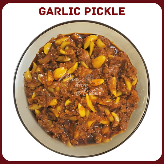 Home Made Garlic Pickle (Lehsun Ka Achar) Freshly Prepared - Maa Kaa Achar