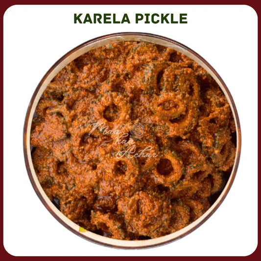 Home Made Bitter Gourd Pickle (Karela Pickle) - Maa Kaa Achar