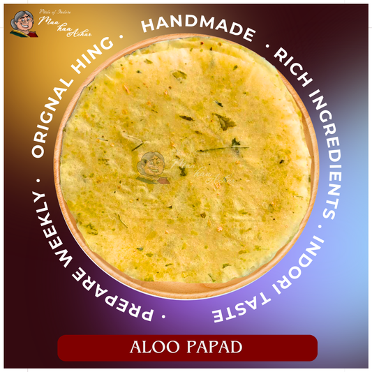 close up banarasi potato papad crispy texture Maa Kaa Achar Indian papad