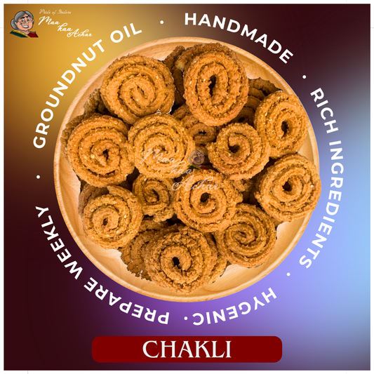 chakli crispy spiral texture Maa Kaa Achar crunchy namkeen snack-murukku-closeup