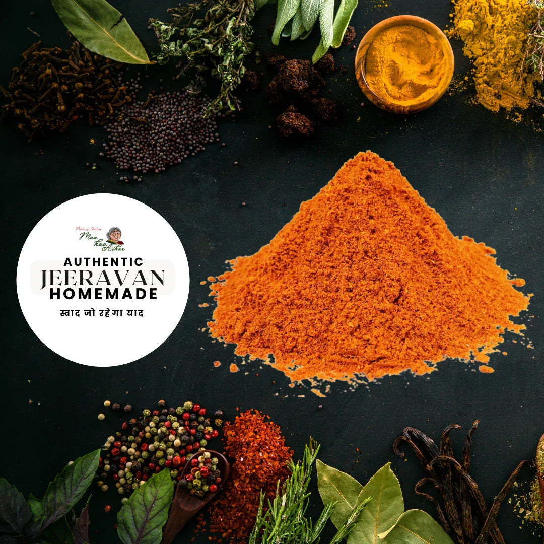 Indore jeeravan masala chaat spice mix tangy flavor Maa Kaa Achar