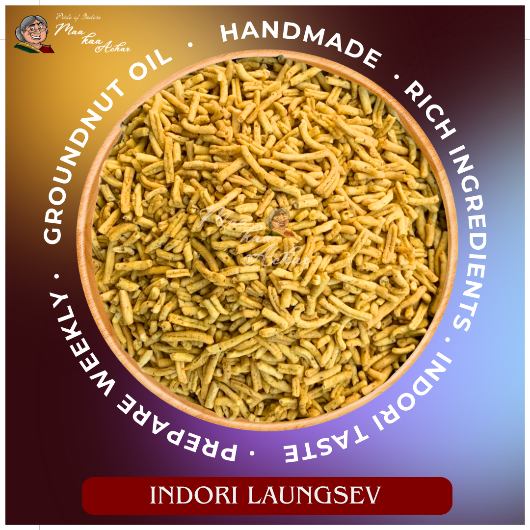 Indori laung sev spicy crunchy namkeen Maa Kaa Achar traditional snack