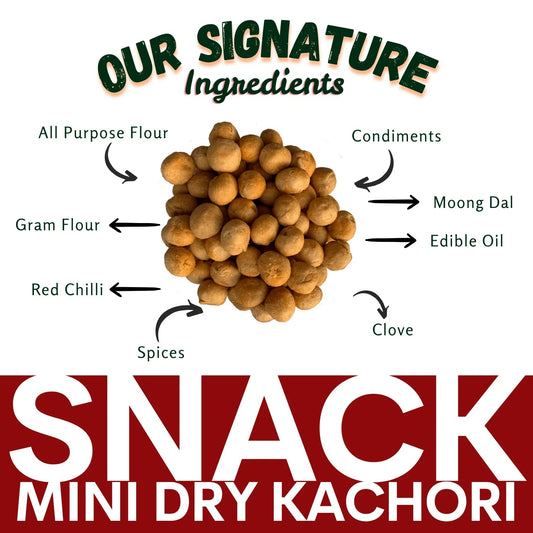 mini dry kachori ingredient list shown on packaging Maa Kaa Achar