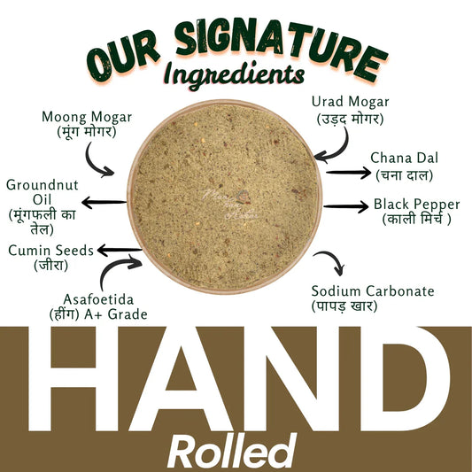 Mix Dal Kala Papad – Handmade - Maa Kaa Achar