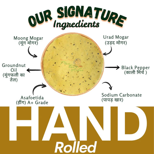 Moong Dal Papad (Punjabi Masala)| Handmade