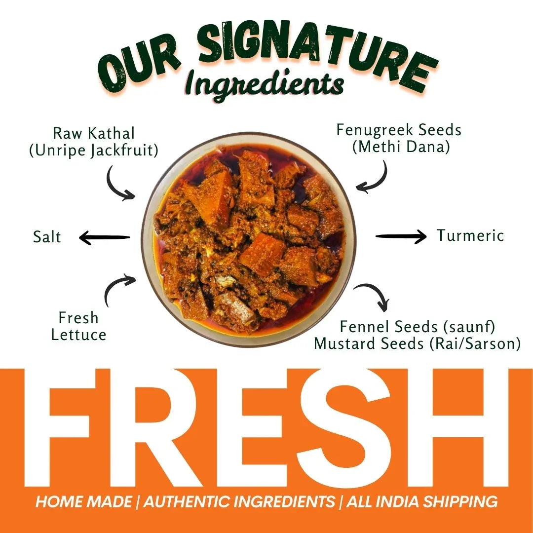 Homemade Jackfruit Pickle ( Kathal Kaa Achar ) - Maa Kaa Achar