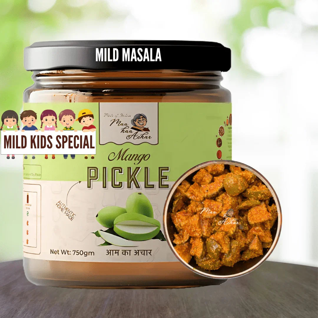 🧒 Kids’ Special Mango Pickle – हल्का, स्वादिष्ट, मम्मी वाला प्यार!