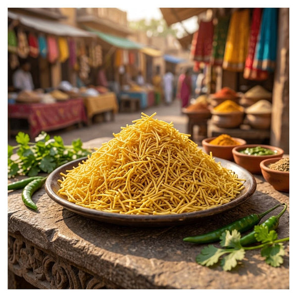 Kashmiri Fiki Sev – Light, Mild & Salted Thin Sev Namkeen