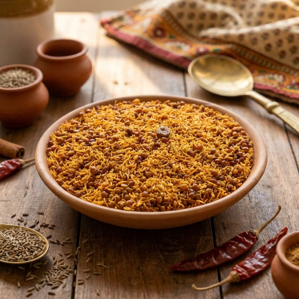 Agra Dalmoth – Authentic Spicy Dal & Sev Namkeen