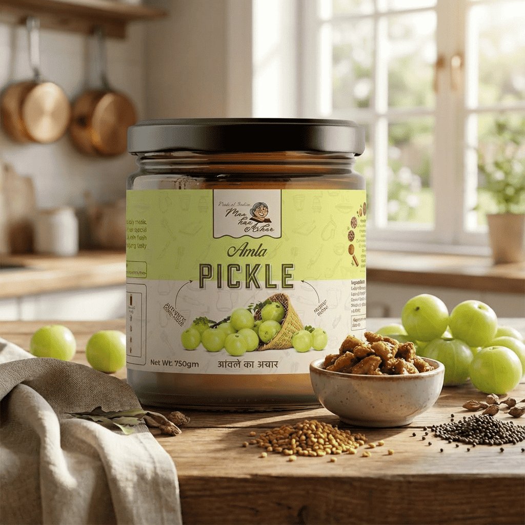 Maa Kaa Achar Amla Pickle – Homemade Gooseberry Achar | Preservative ...