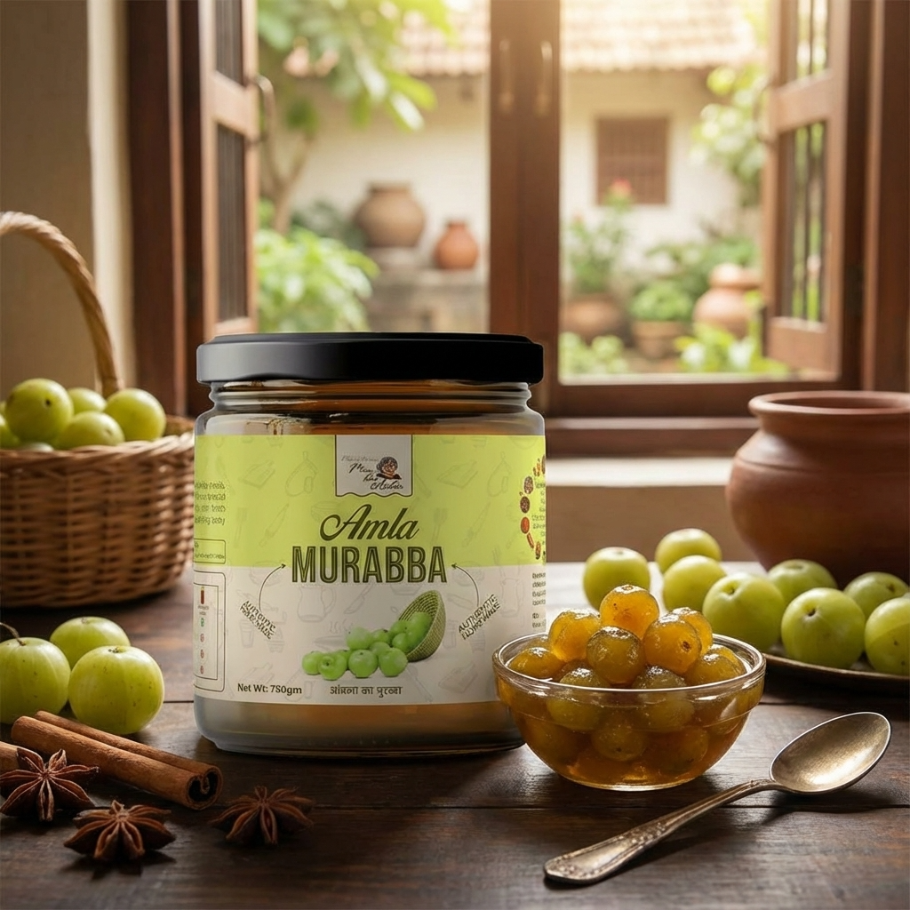 Amla Murrabba with Kesar & Elaichi - Maa Kaa Achar