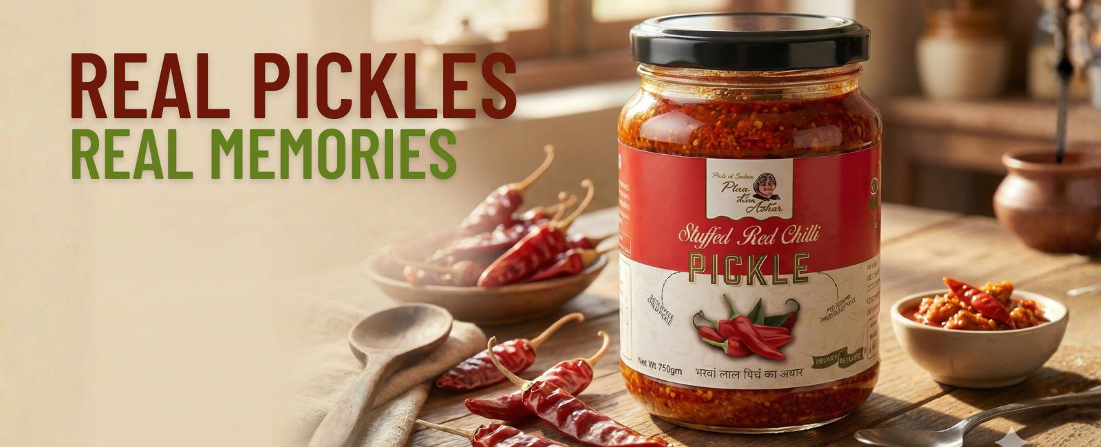 bharwa lal mirchi pickle Maa Kaa Achar stuffed red chilli achar spicy traditional