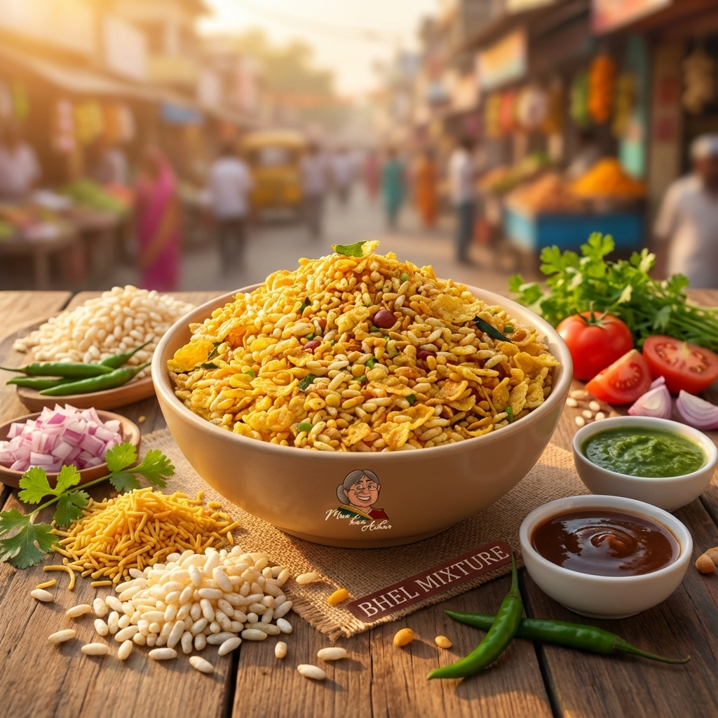 Maa Kaa Achar Bhel Mixture – Light, Crunchy & Chatpata Namkeen - Maa Kaa Achar