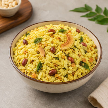 poha chiwda crispy flakes namkeen Maa Kaa Achar light snack