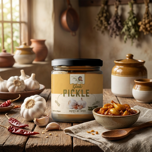 Home Made Garlic Pickle (Lehsun Ka Achar)