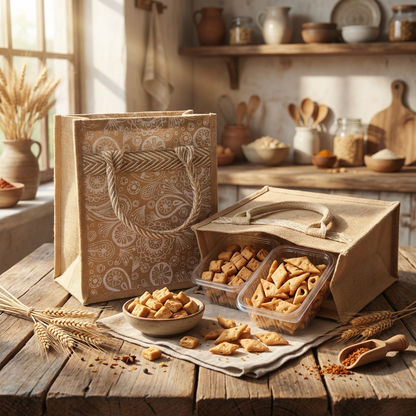 Holi Celebration Premium Hamper 8 Packs  – Traditional Sweets, Namkeen,Snacks - Maa Kaa Achar