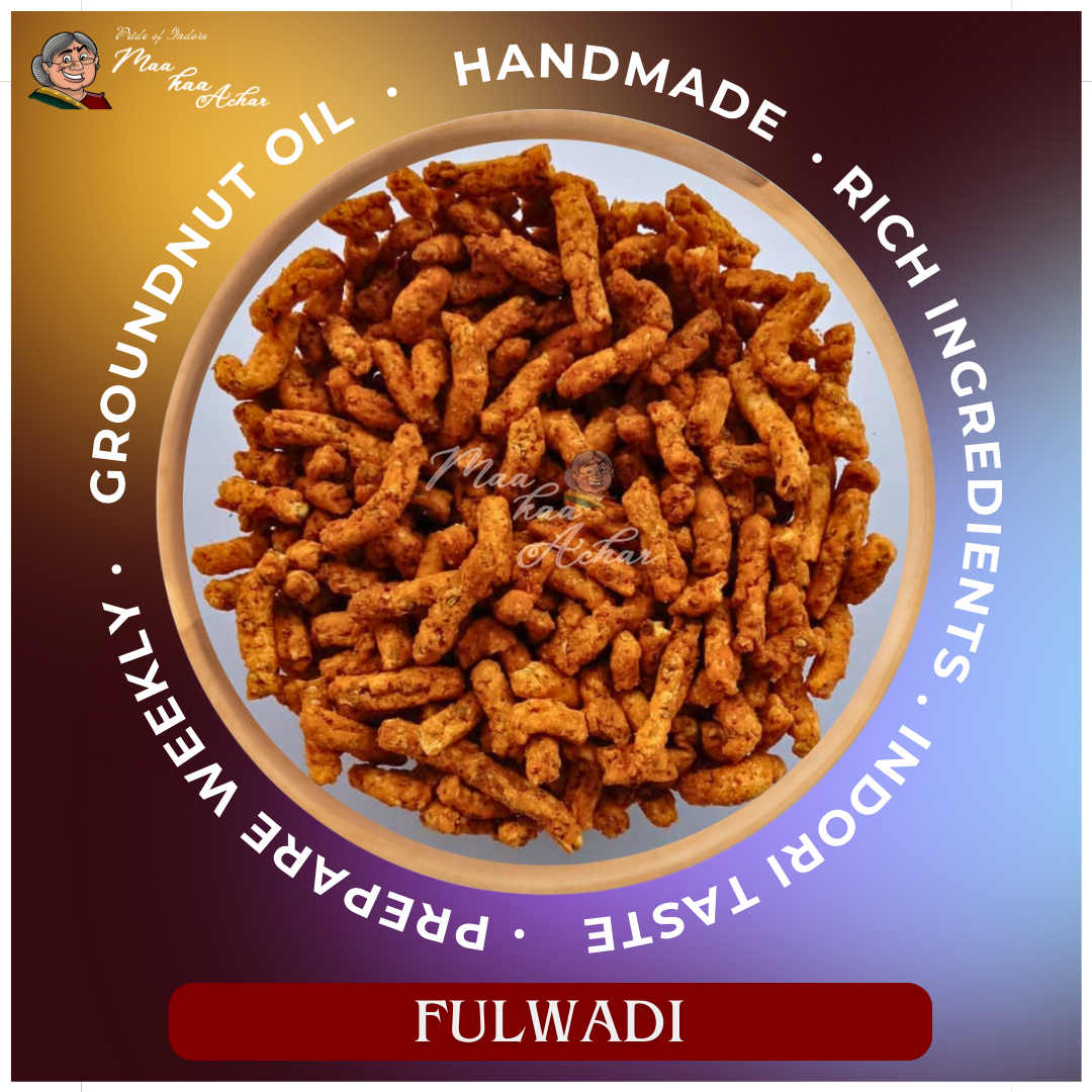 Gujarati fulwadi crispy namkeen snack Maa Kaa Achar traditional taste