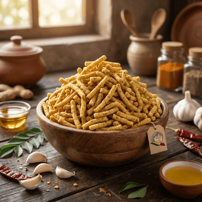 garlic_sev - Maa Kaa Achar