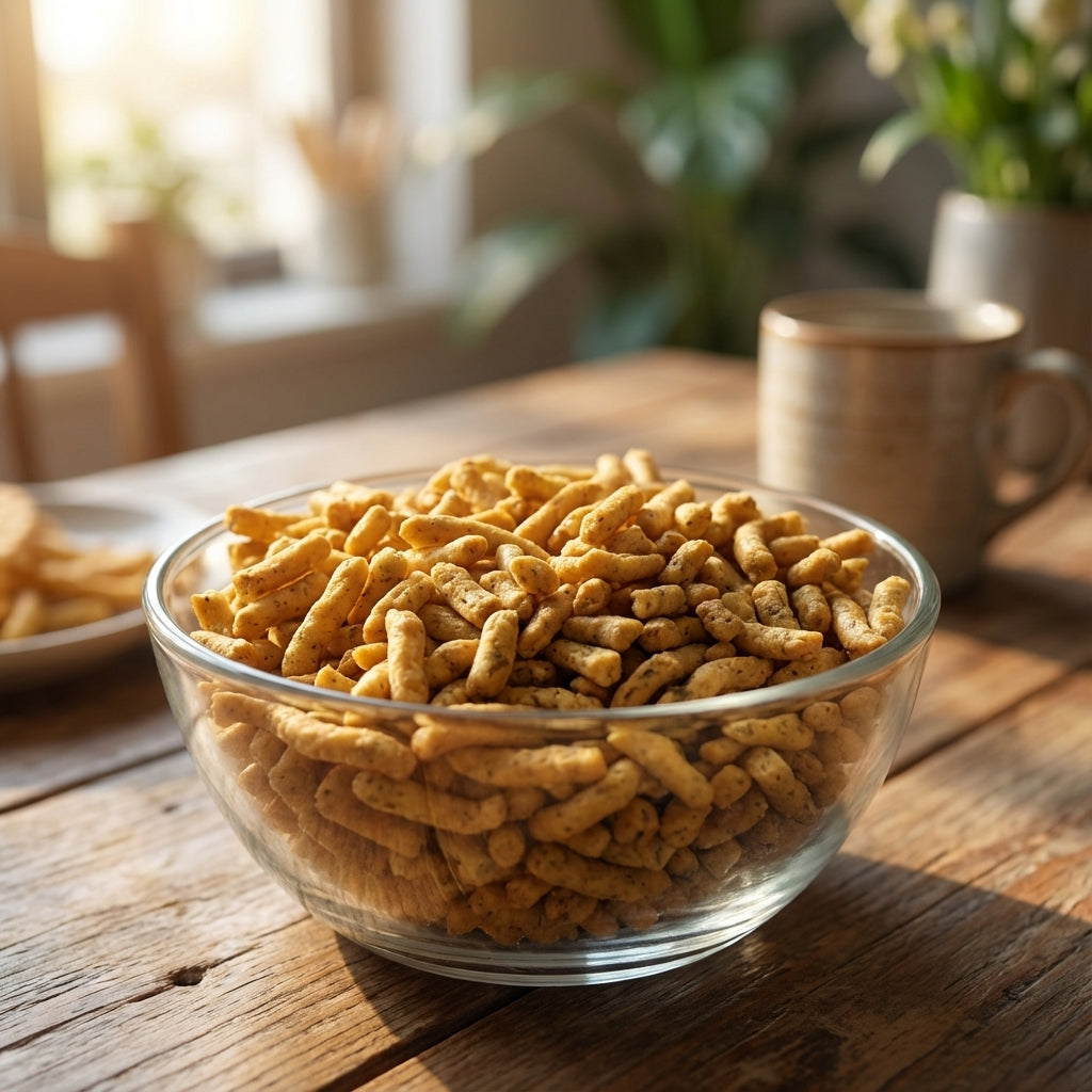 Indori Gathiya – Soft & Spicy Traditional Namkeen - Maa Kaa Achar