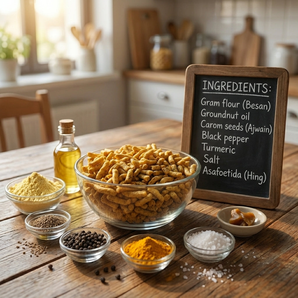 Indori Gathiya – Soft & Spicy Traditional Namkeen - Maa Kaa Achar