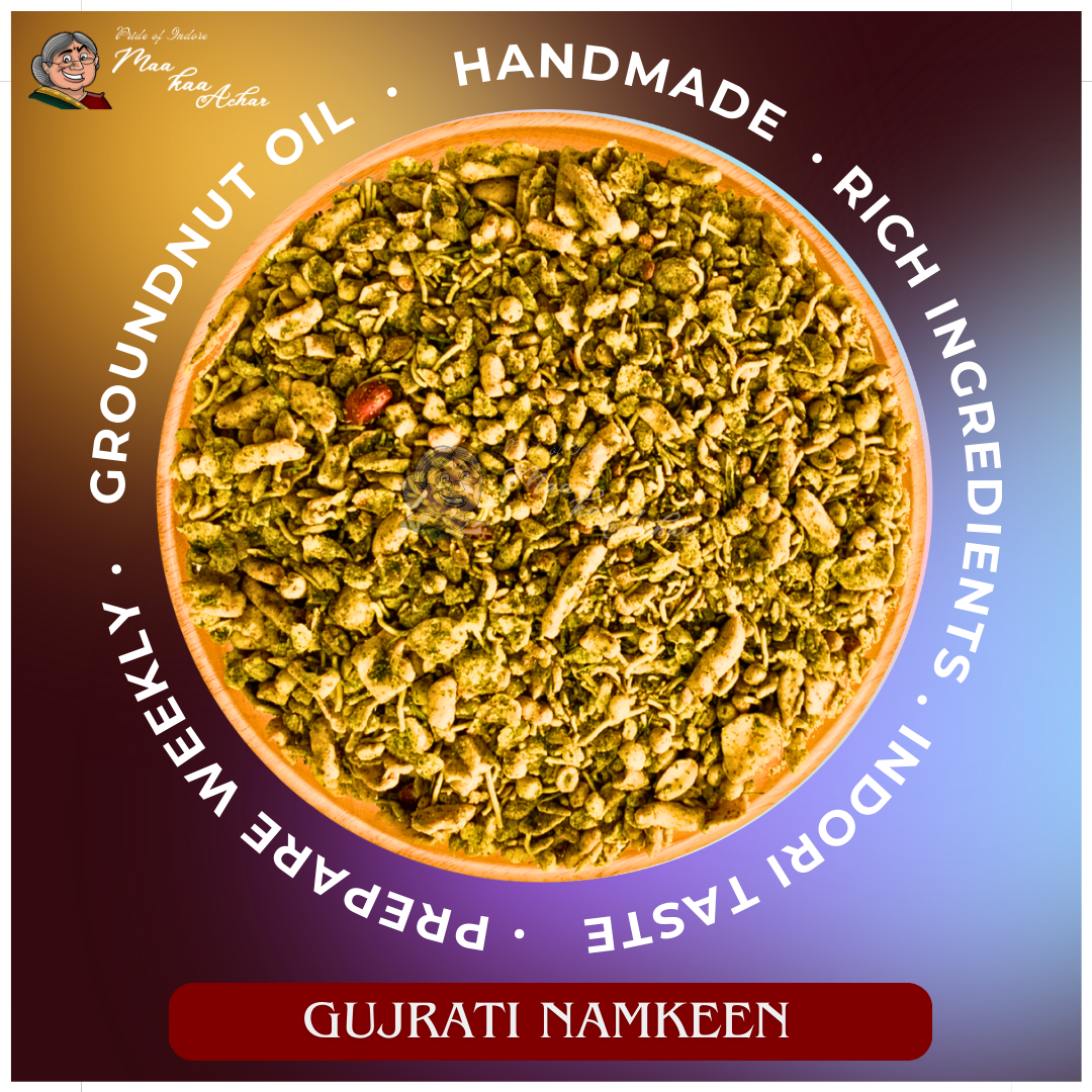 gujarati namkeen crispy texture Maa Kaa Achar traditional snacks