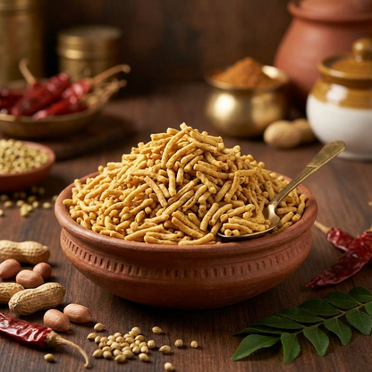Indori ratlami sev spicy crunchy namkeen Maa Kaa Achar traditional snack