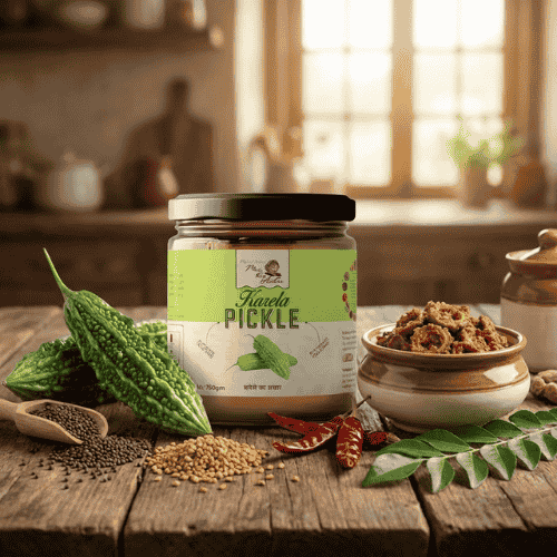 karela achar bitter gourd pickle Maa Kaa Achar homemade