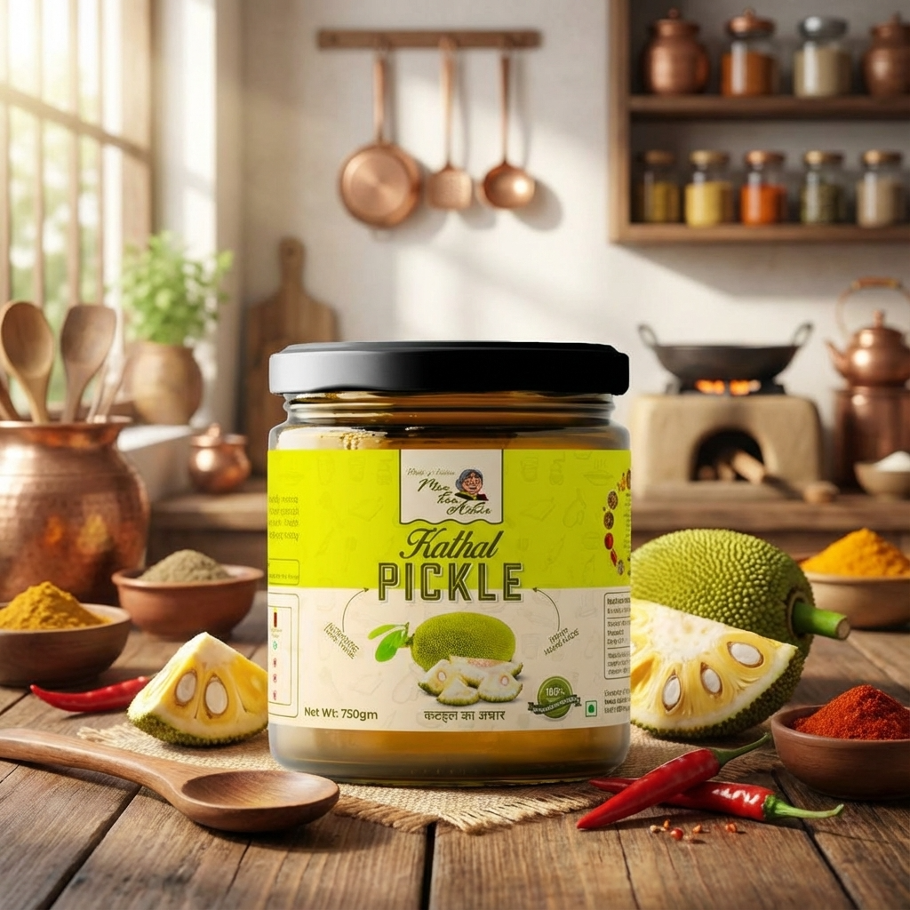 Homemade Jackfruit Pickle ( Kathal Kaa Achar ) - Maa Kaa Achar