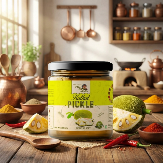 Homemade Jackfruit Pickle ( Kathal Kaa Achar )