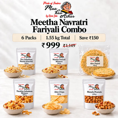 Thikha Navratri Fariyali Combo – 6 Packs, 1.55 kg