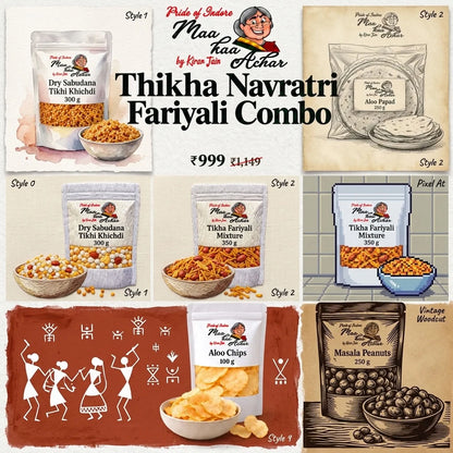 Thikha Navratri Fariyali Combo – 6 Packs, 1.55 kg