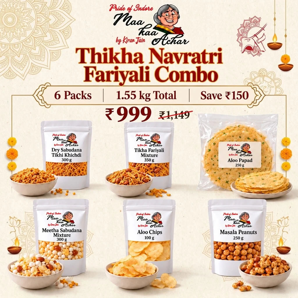 Thikha Navratri Fariyali Combo – 6 Packs, 1.55 kg