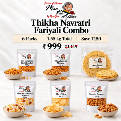 Thikha Navratri Fariyali Combo – 6 Packs, 1.55 kg