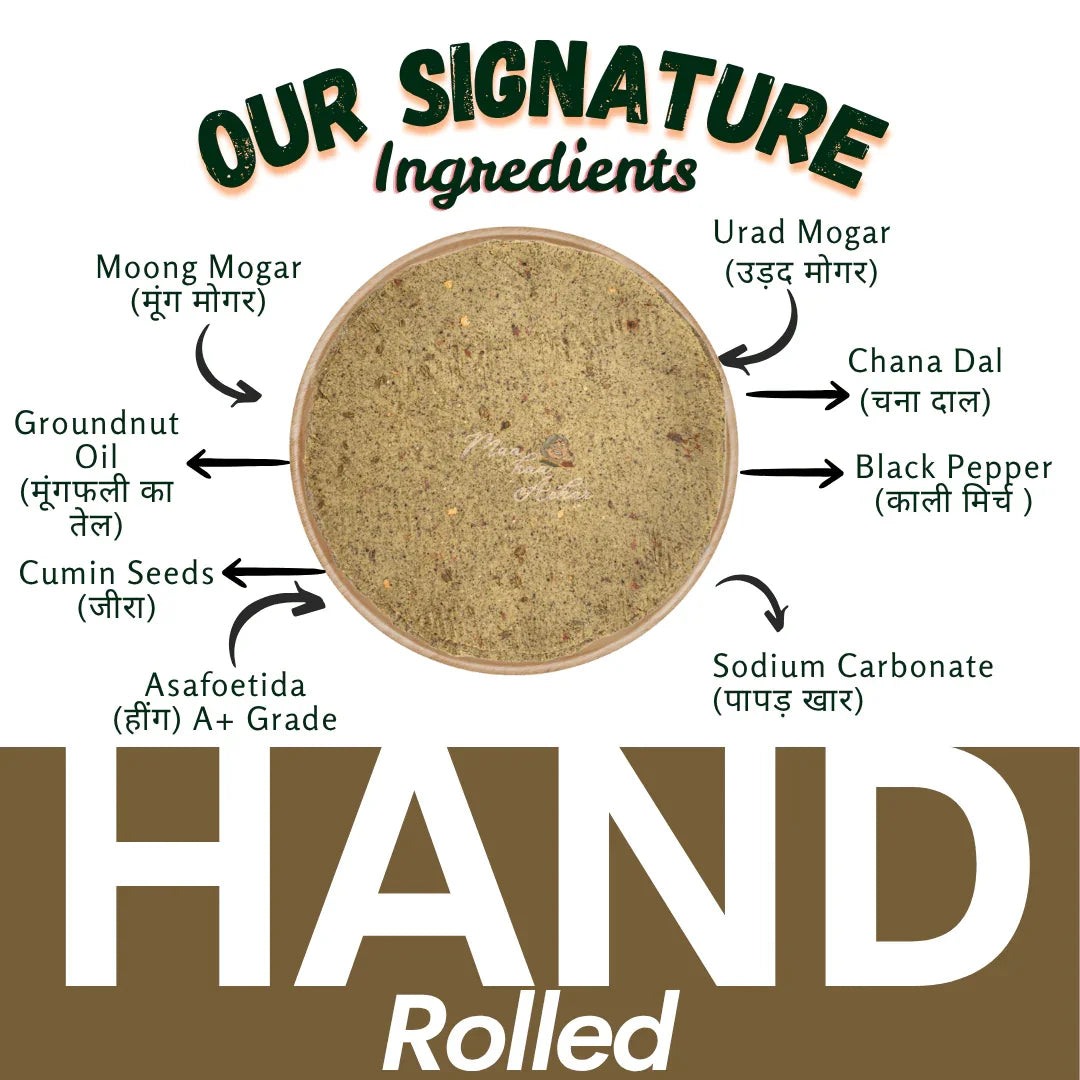 Mix Dal Kala Papad – Handmade