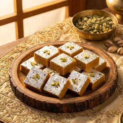 Holi Special Mohanthal – Traditional Desi Ghee Besan Sweet - Maa Kaa Achar