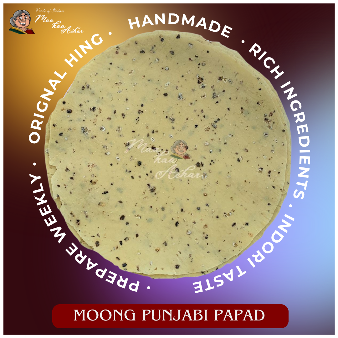 moong papad plain crispy homemade Indian papad Maa Kaa Achar