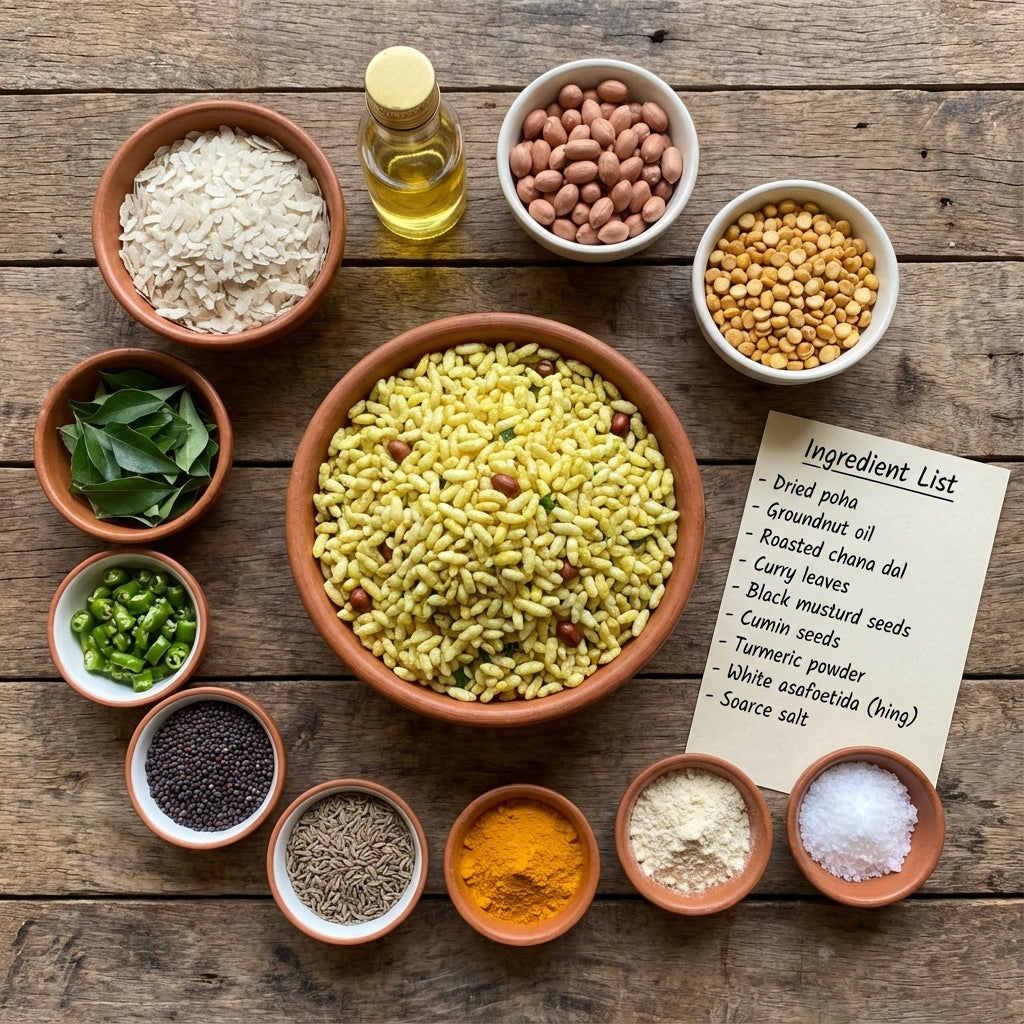 Diet Chiwda (चिवड़ा) : ( Non Fried Roasted Poha ) – Perfect Light Snack - Maa Kaa Achar