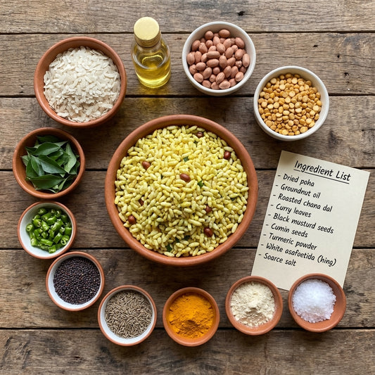 Diet Chiwda (चिवड़ा) : ( Non Fried Roasted Poha ) – Perfect Light Snack