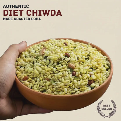 Diet Chiwda (चिवड़ा) : ( Non Fried Roasted Poha ) – Perfect Light Snack