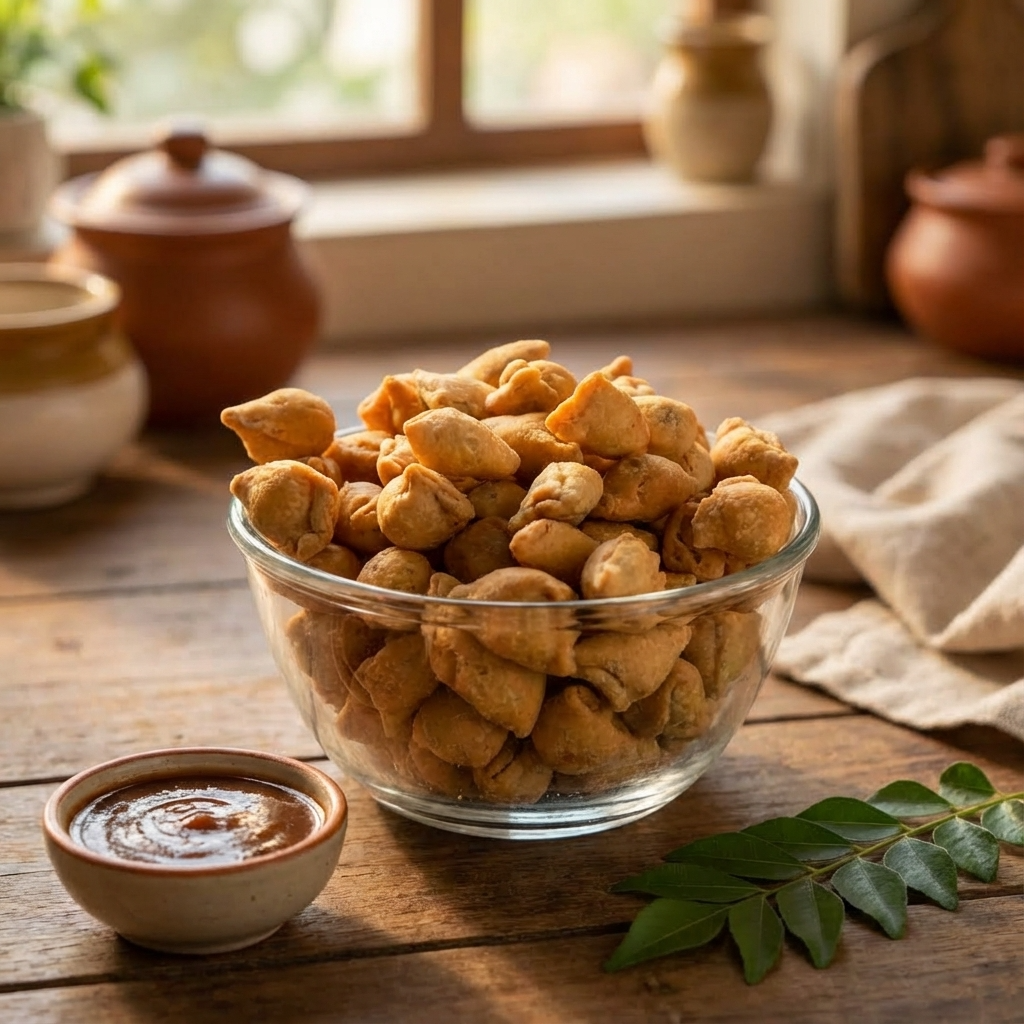 Mini Dry Samosa – Spicy Bite-Sized Tea Snack - Maa Kaa Achar